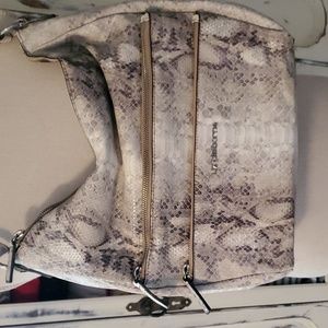 Liz Claiborne Faux Snakeskin Hobo Bag Purse